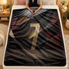 Flannel BlanketCristiano Ronaldo Warm Soft Throw Blanket for Indoor Sofa Bed Living Room Use