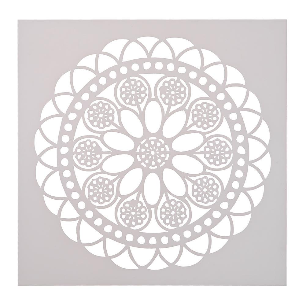 buy round flower print coffee cake stencil fondant buttercream spray mold decor at affordable prices free shipping real reviews with photos joom
