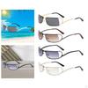 Fashion Women Sunglasses Ultralight Frame Sun Protection Futuristic Shades Eyewear