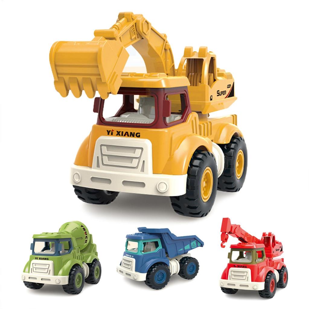 1 Pack Pull Back Cars Construction Powered Toy Vehicles Construction Multipurpose Construction Vehicle Toys for Toddlers