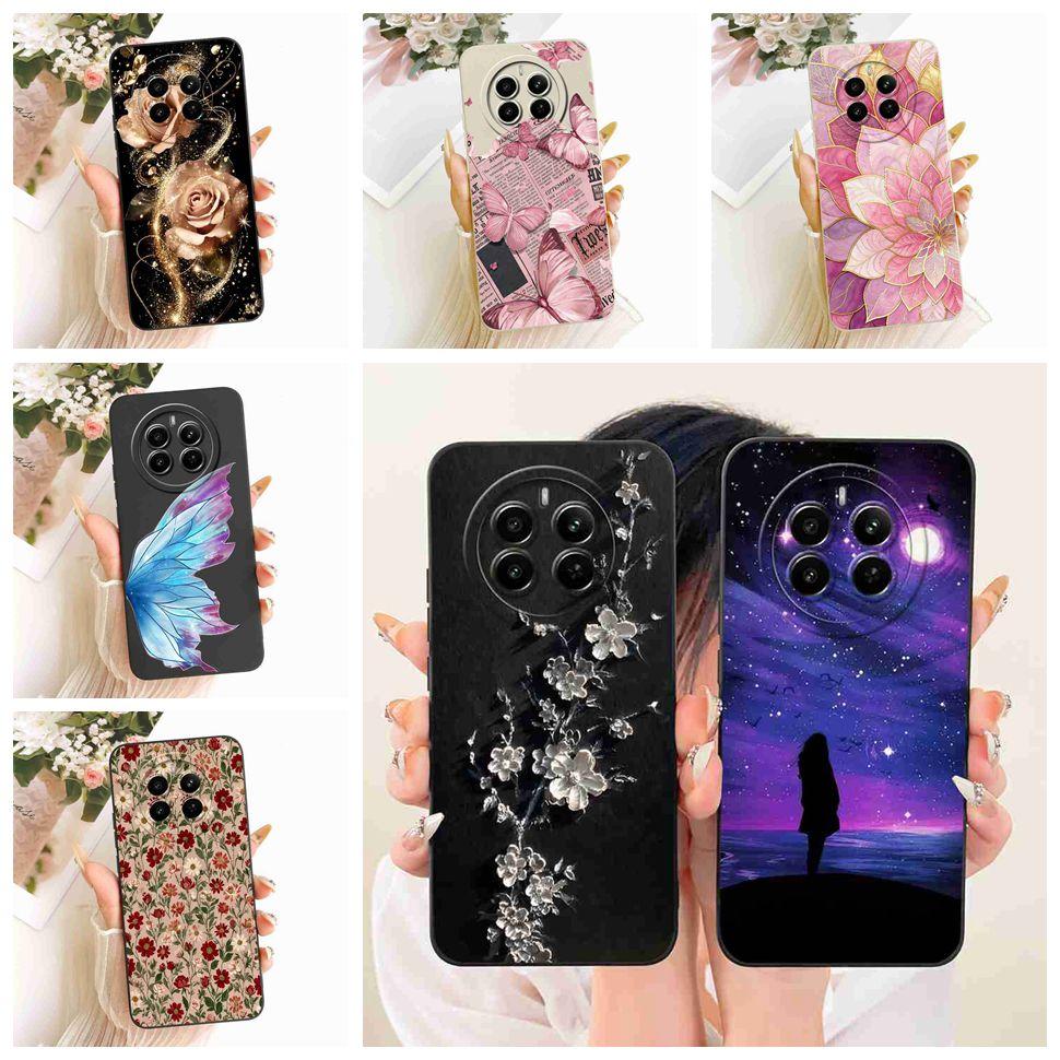 Für Realme 12 Pro 5G Hülle Bunte Blumen Rückseite Weiche Silikon Handyhülle Für Realme 12 Realme12 Pro RMX3842 Taschen Coque Capa