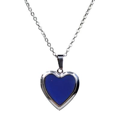 Heart Mood Gem pildiraam, mis muudab värvi Emotion Feeling ripats kaelakee