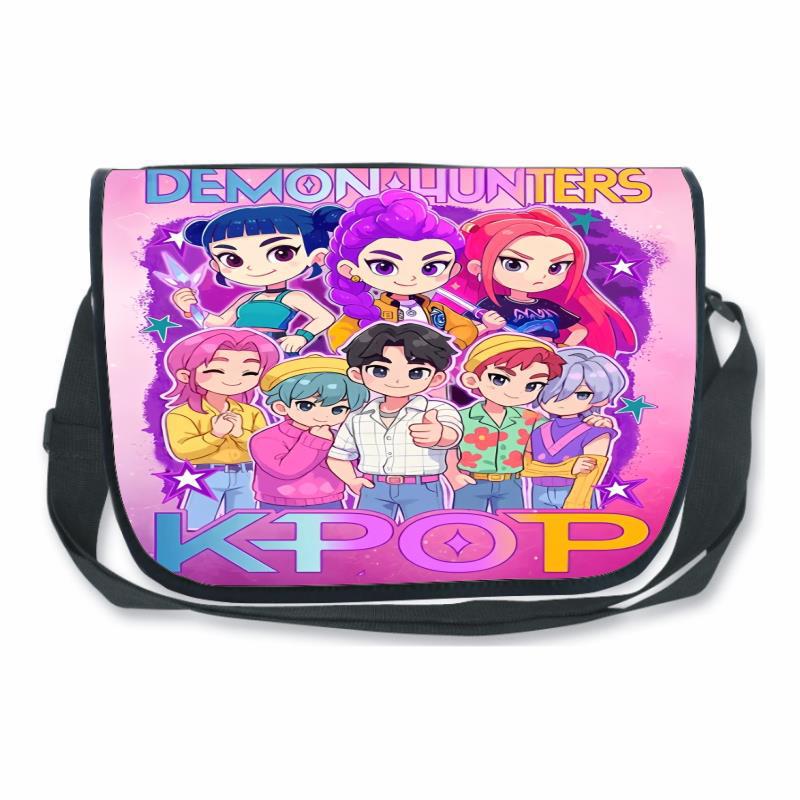 Huntrix Kpop Dämonenjäger Kinderrucksack und Umhängetasche für Grund- und Sekundarschüler