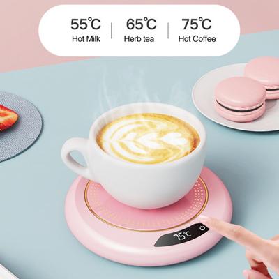 Elektrická vyhřívaná podložka na hrnek na kávu s nastavením 3 teplot Vodotěsná USB Plug-Play nahřívací podložka na šálek vody