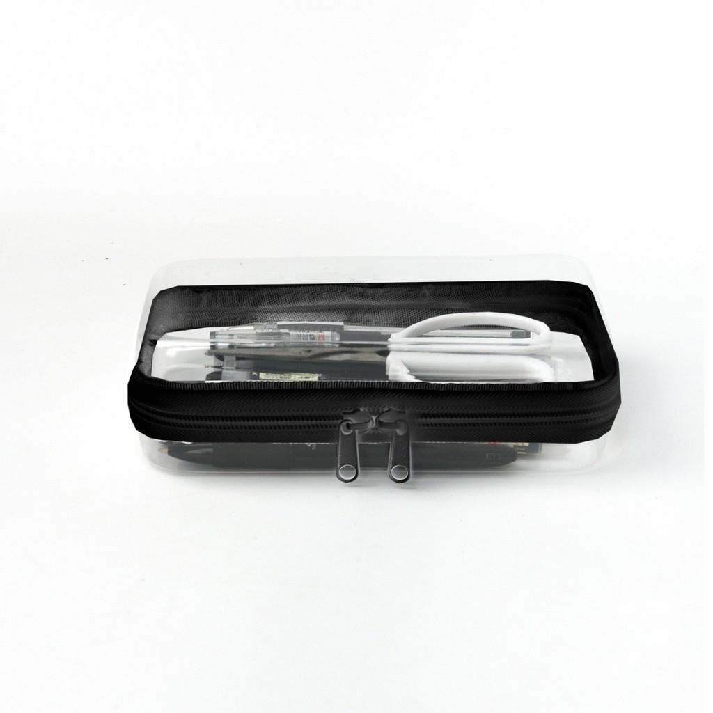 Travel Organizer Pvc Soft Bag With Zipper For Cosmetic And Clothing Storage