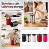 Stainless Rotating Kitchen Utensil Holder with Dividers, Multifunctional Countertop for Chopsticks, Cutlery, Spoons, Forks