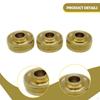 3 Pieces Alto and Tenor Valve Brass Instrument Parts Stable Practical Solid Wear Resistant Gold