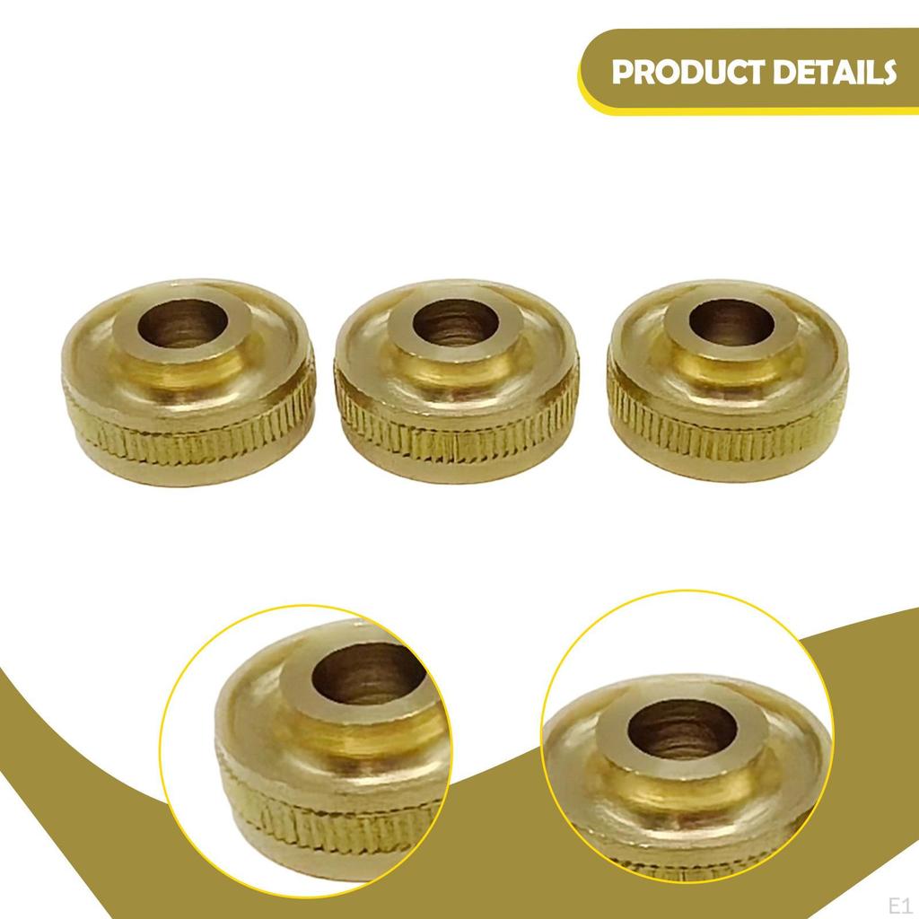 3 Pieces Alto and Tenor Valve Brass Instrument Parts Stable Practical Solid Wear Resistant Gold
