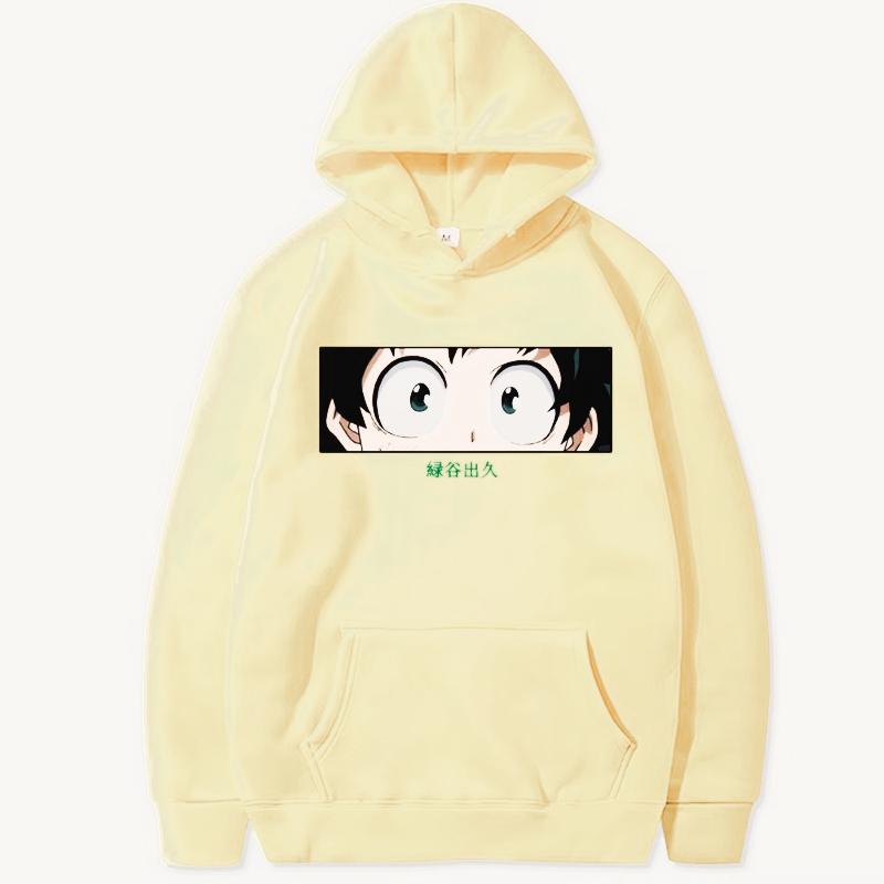 My Hero Academia Anime Clothes Midoriya Izuku Printed Hooded Men Women Comfortable Hoodies Harajuku Oversized Sweatshirt