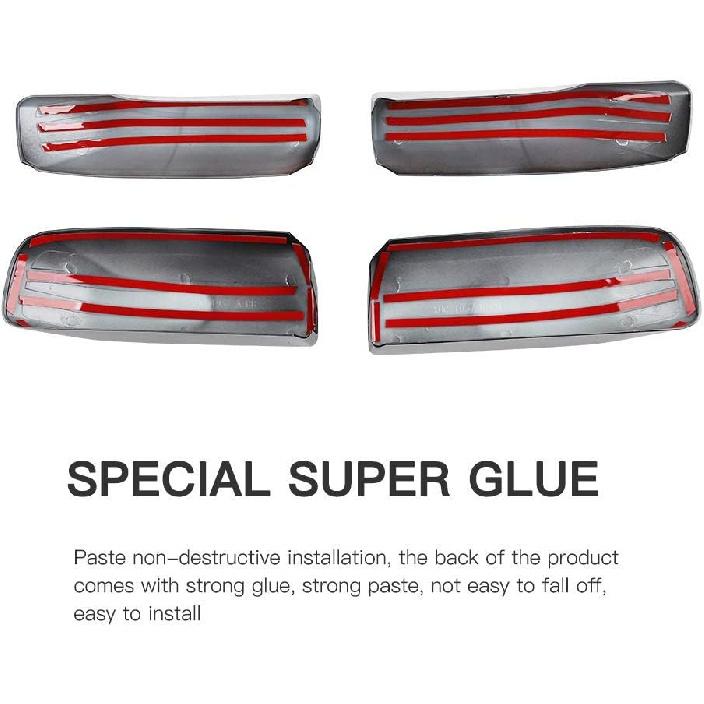 JeCar Roof Rails Rack End Cap Protection Cover Shell Roof Rails Rack Leg Cover End Cap Protection Cover Shell 4Runner Accessories for Toyota 4Runner