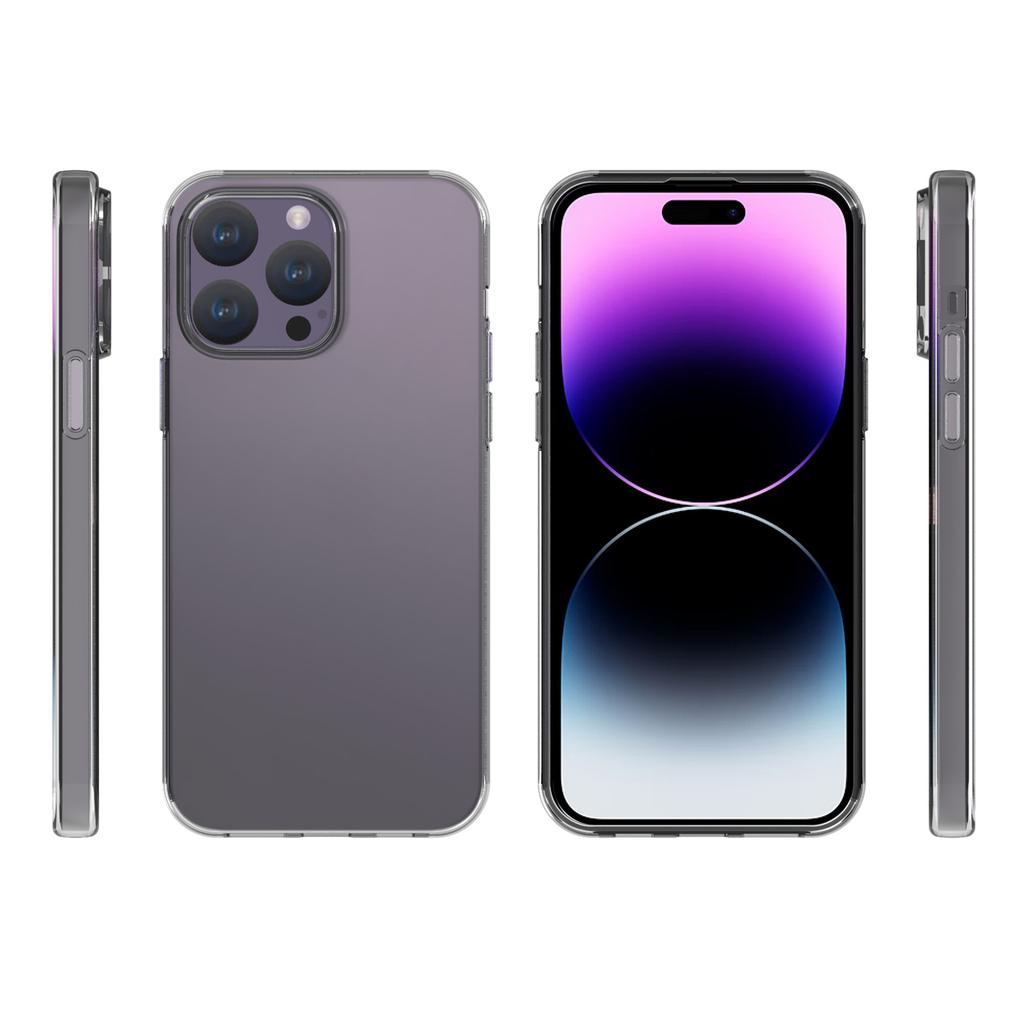 For iPhone 15 Pro Max Watermark-Free TPU Cell Phone Case Glossy Drop Resistant Mobile Phone Cover Shell