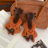 1 Stück Niedliche Plüsch Geige Puppe Spielzeug Schlüsselanhänger Flauschig Weich Rucksack Auto Tasche Anhänger Charms DIY Dekoration für Kinder Geschenk