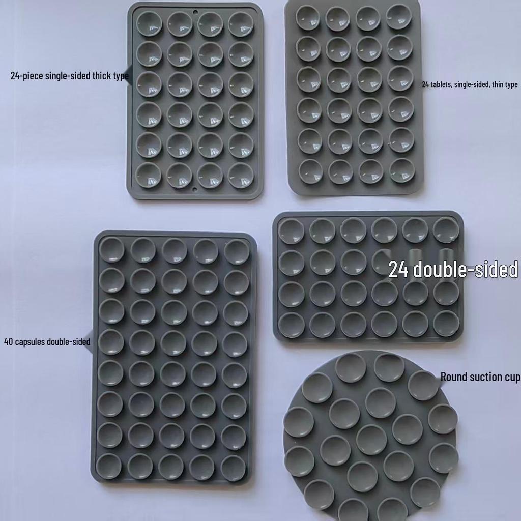 Double-Sided Silicone Mobile Phone Suction Cups - Available In 19, 24, 40, 48, 80 Pcs.