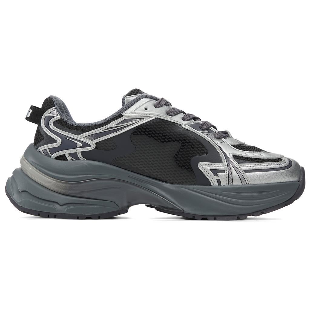 New MLB New York Yankees Height Increasing Breathable Low top Running Shoes Unisex Silver Black 3ARNSPE5N-50SID