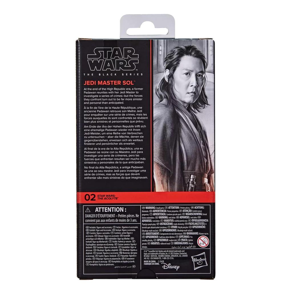 Hasbro Star Wars Black Series Jedi Master Sol, Acolyte, Collectible 6-inch (15cm) Action Figure G0013, Authentic