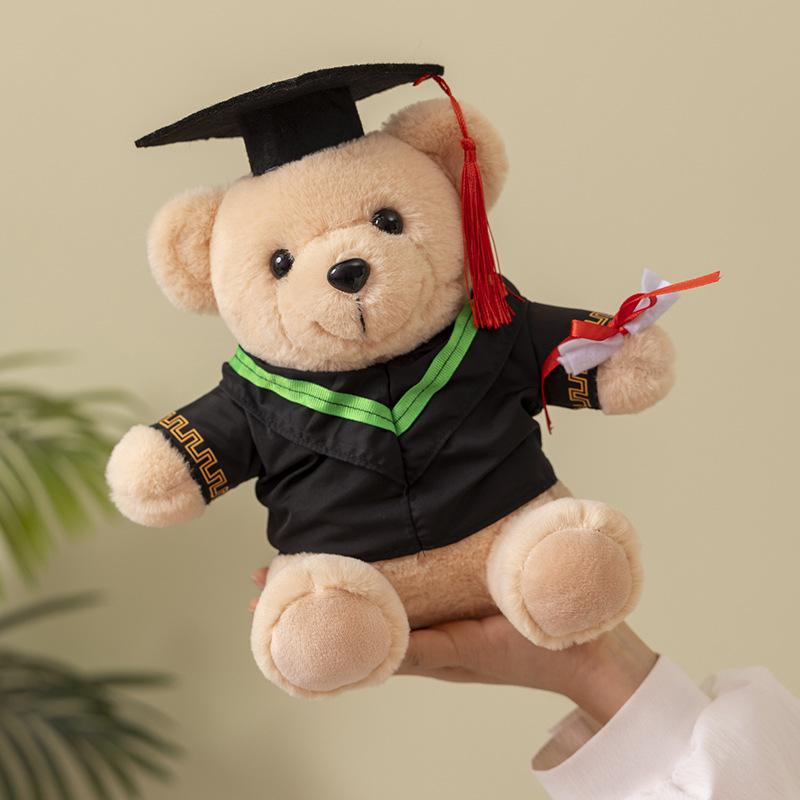 Wear Doctor Hat Graduation Season Bear Doll Dr. Bear Plush Teddy Bear Doll School