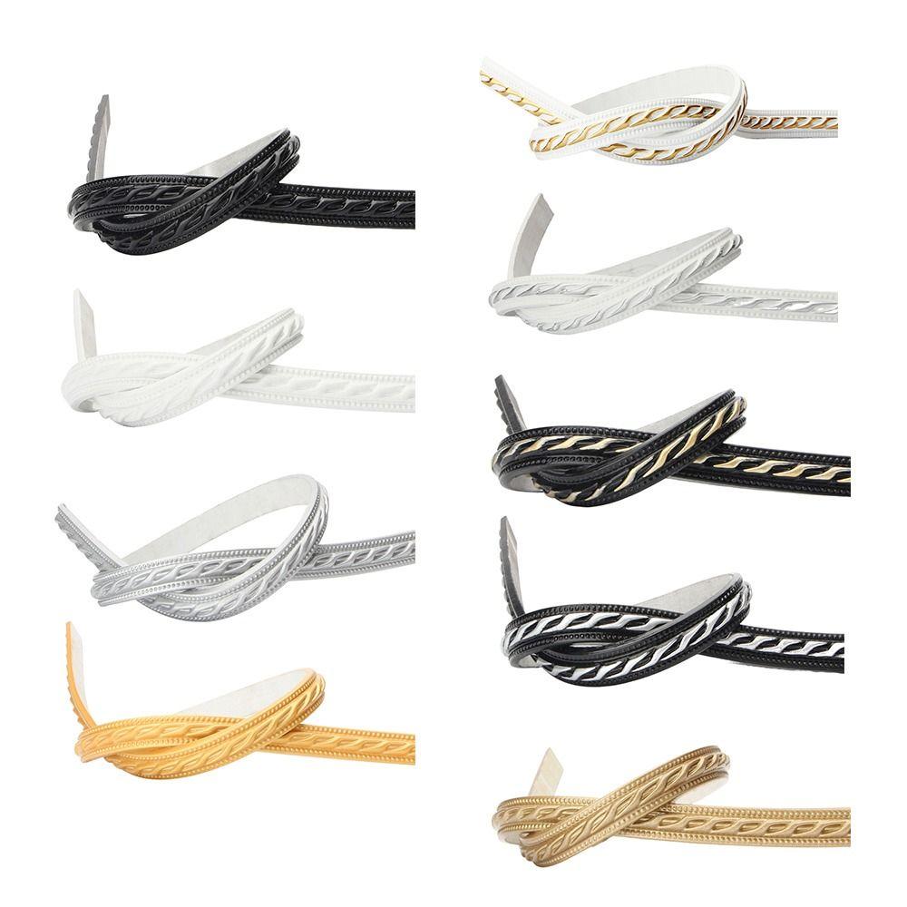 Faux Embossed Self-adhesive Line Trim 1M Length Faux Embossed Wall Border  Door Trim