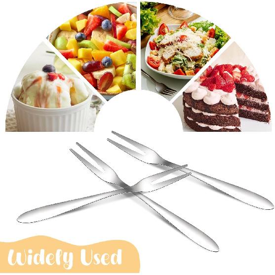 8 Pcs Mini Forks Appetizer Forks Small Fruit Fork for Appetizers Pastry Dessert Metal Forks Gift Set Mini Cocktail Stainless Steel Oyster Olive