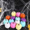 7pcs Foam Artificial Pumpkin Halloween Artificial Craft Colorful Pumpkin Garden Supply Desk Home Figures Decorations