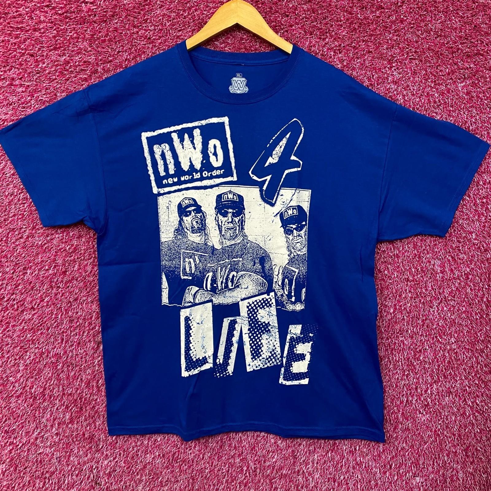 WWE New World Order nWo 4 Life Хлопковая футболка 100% Мужские футболки Топ L