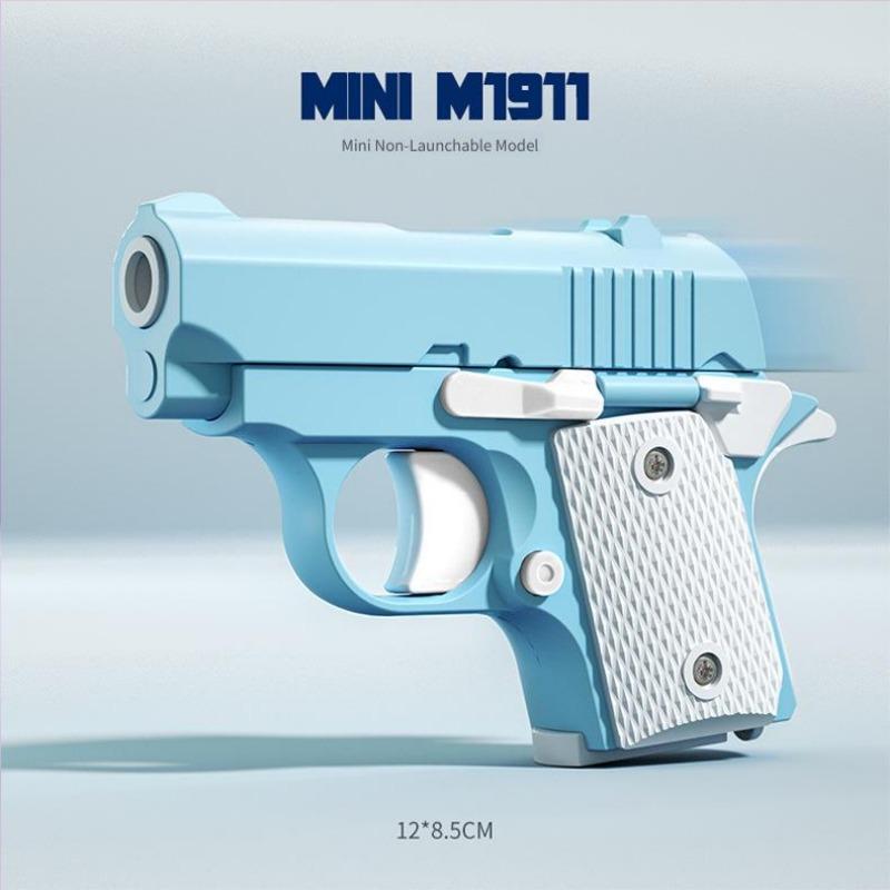 Mini Decompression Model Toy M1911 for Kids 6+! Manual Model Toy Gun For Boys Girls Outdoor Games Non-launchable model Gift