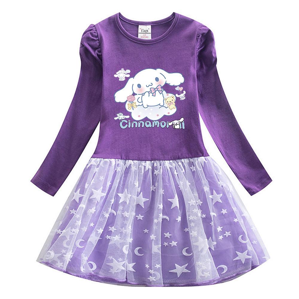 Autumn 2026 New Girls' Princess Mid-length Dresses