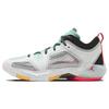 Guo Ailun Air Jordan 37 Low PF 'Silver Island Green' (Unisex) White / Metallic Silver / Island Green / Black / Lightning Crimson / Laser Orange
