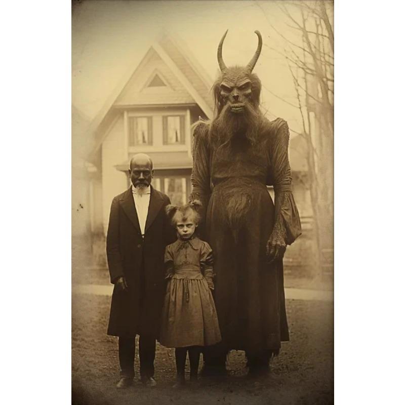 Dark Academia Art Grotesque Poster Prints Gothic Ghost Witch Monster Demon Devil Canvas Painting Wall Art Home Decor Unframed