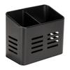 Baco evőeszköztartó kosár, Black Outdoor Kitchen porszórt fém kosár, elegáns fekete megjelenés evőeszközök tárolására,