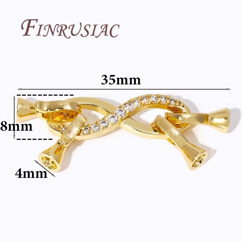 18K Gold Plated Brass Pearl Clasps For Bracelets Making,Jewelry Clasp Connectors,Necklaces Clasp,DIY Jewelry Findings