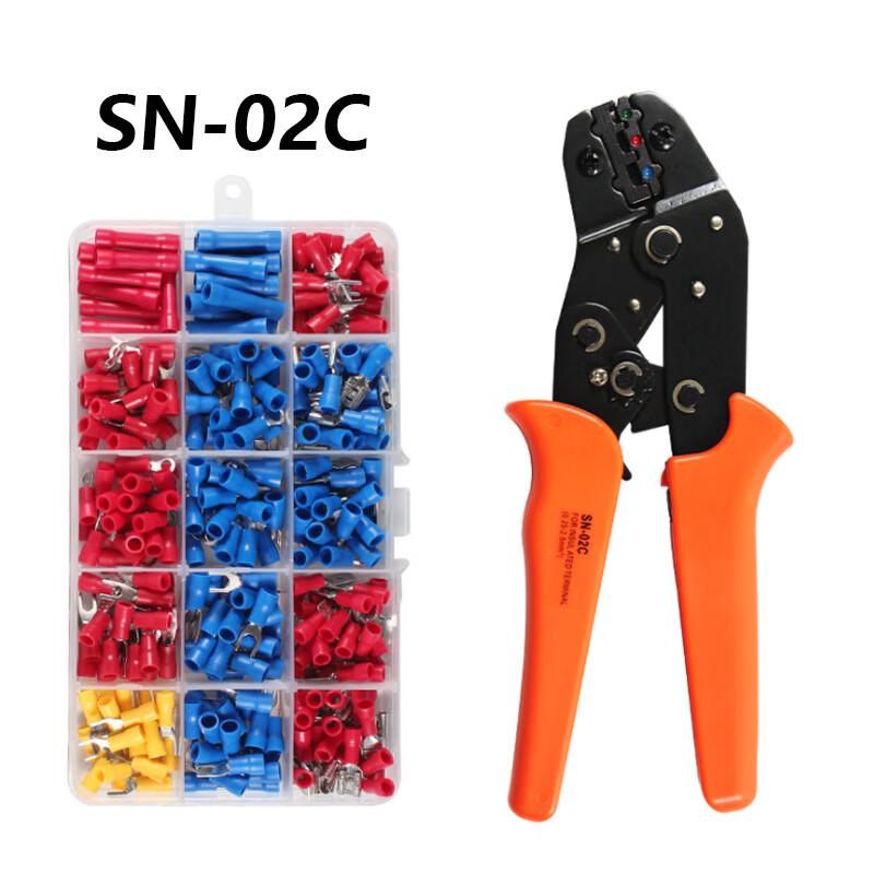 SN-02C European Style Crimping Pliers Kit CN plug (adapter included)