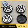 2026 Neu Für VOLKSWAGEN VW 4 Stück 55mm 56mm VW Logo Auto Radnabenkappen Für Volkswagen VW Santana Bora Jetta Felgen Nabenkappen