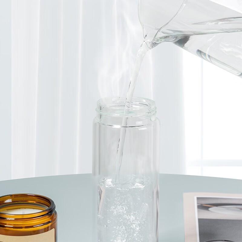 Debo Alonso Magnetic Suction Double-Layer Glass Tea Cup