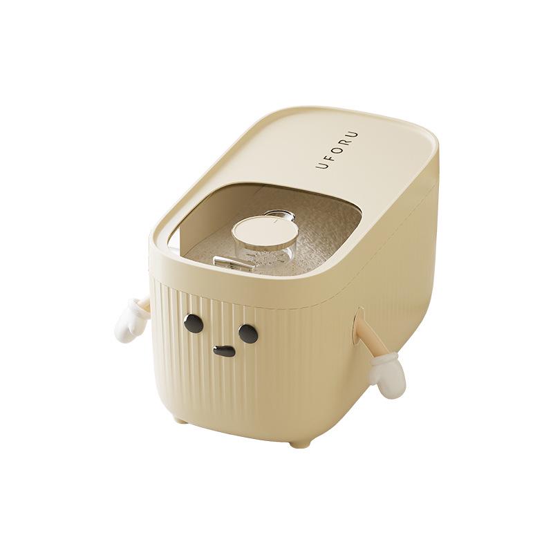 Uforu 20 Jin Food Grade Rice Storage Container with Lid - Insect & Moisture-Proof, Large Kitchen Storage Bucket.