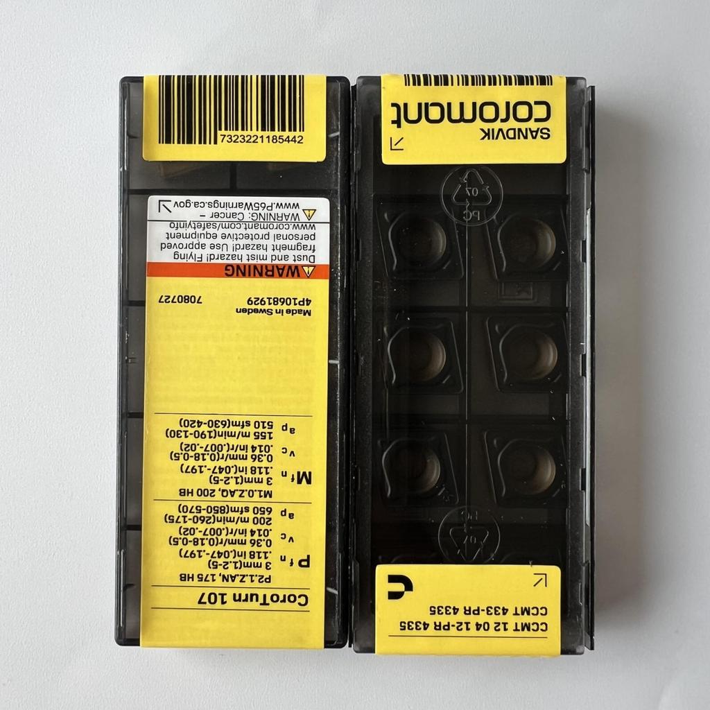 Sandvik / CCMT120412-PR 4335 / Original Swedish Hard Alloy Blade 10 Pcs