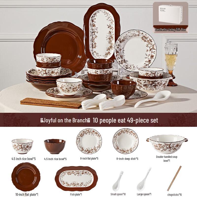 Light Luxury Ceramic Dinnerware Set