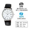 [Citizen Q&Q] Analog Watch Waterproof Date Leather Strap D020-301 Men's White Black (Leather)