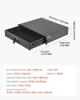 2U Rack Mount Drawer, 22.68 kg Max Load-Bearing, Lockable Server Cabinet Case, Sliding Drawer with Lock and Cable Management Holes, for Network
