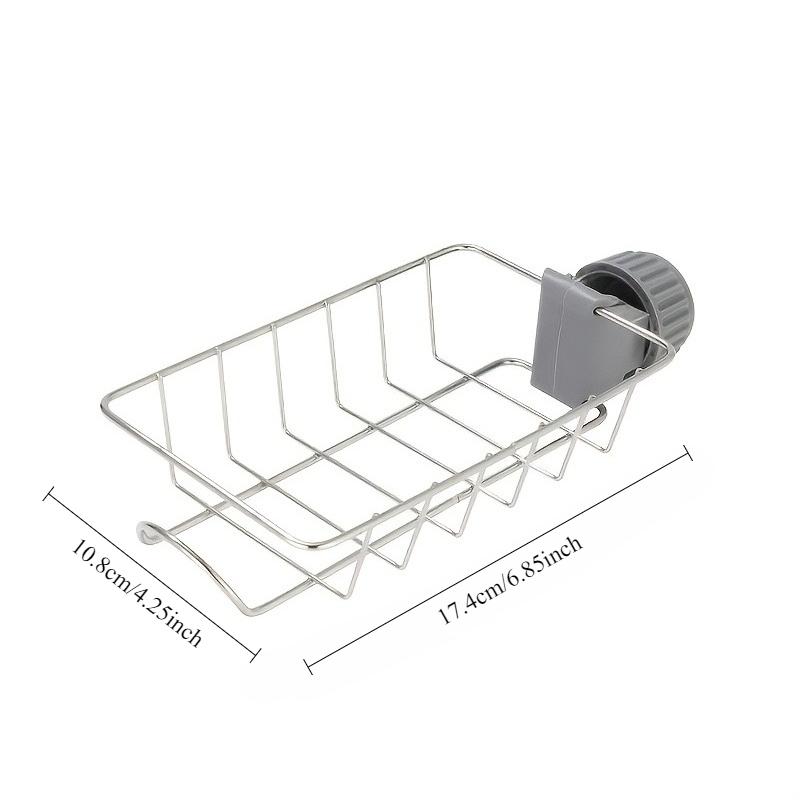 Küchenspüle Abflusskorb Höhenverstellbar Flexibler Wasserhahnhalter Schwammaufbewahrung Seifenschale Organizer Badezimmer Küchenzubehör