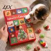 Cat Scratching Biting Toys Toy Advent Calendar, 24 Day Christmas Countdown, Includes Jingle Balls, Springs, Holiday Gifts for Cats Plush Mice, Festive