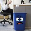 4Pcs/1Set Cute Funny Smiley Face Toilet  Stickers Waterproof Bathroom Trash Can Decals