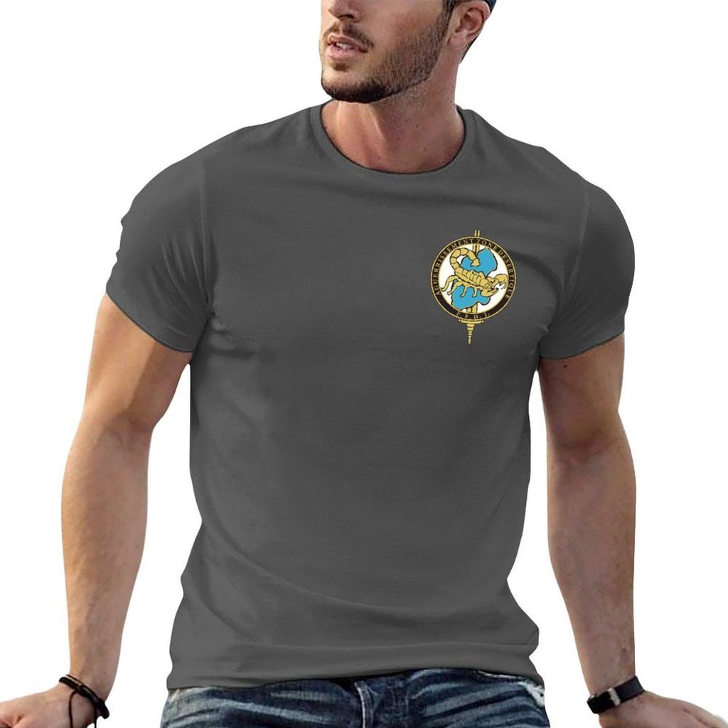Badge Printing T-Shirt Man Fashionable Comfortable Soft Breathable Summer Loose Sports Leisure Cotton T-shirt