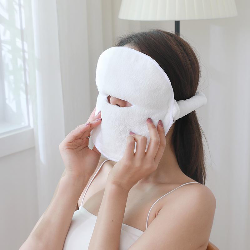 Prosop de compresie fierbinte Prosop facial îngroșat din catifea coral pentru uz casnic