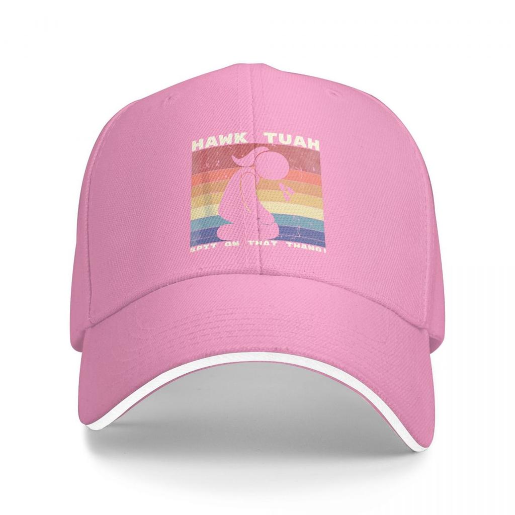 Retro Vintage Hawk Tuah Spit On That Thang Outfits Unisex Women Baseball Cap Caps Hat Retro Outdoor Workouts Snapback Cap