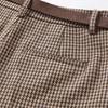 Xiangying Women's Wool Blend High-Waist A-Line Shorts