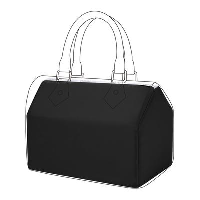 DGAZ Bag Pillow for Speedy, Bag Shaper, Prevents Shape Change, Premium Silk Satin and Memory Foam, Compatible with Speedy Bag (Black, 20)