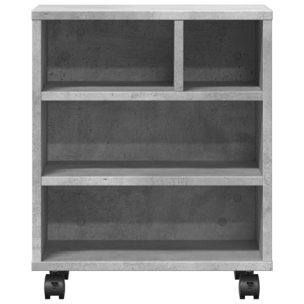 Vidaxl Printer Stand, With Wheels, Concrete Gray, 41X32X48 Cm