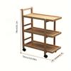 Commercial Kitchen & Hot Pot Serving Cart W/ Locking Wheels | Restaurant, Home