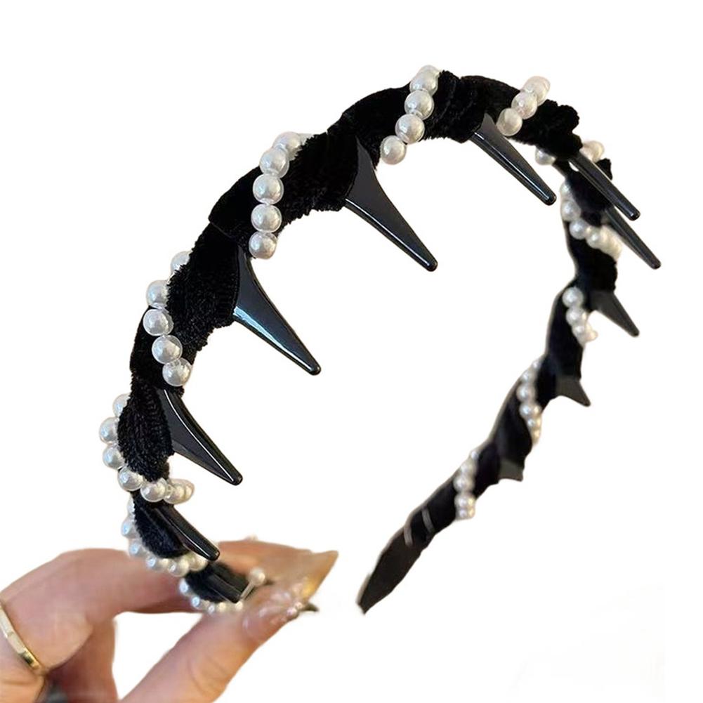 Pearl Hair Accessory Elegant Hair Accessory Comfortable High Cranium Headband Accessory Attention-Grabbing Piece