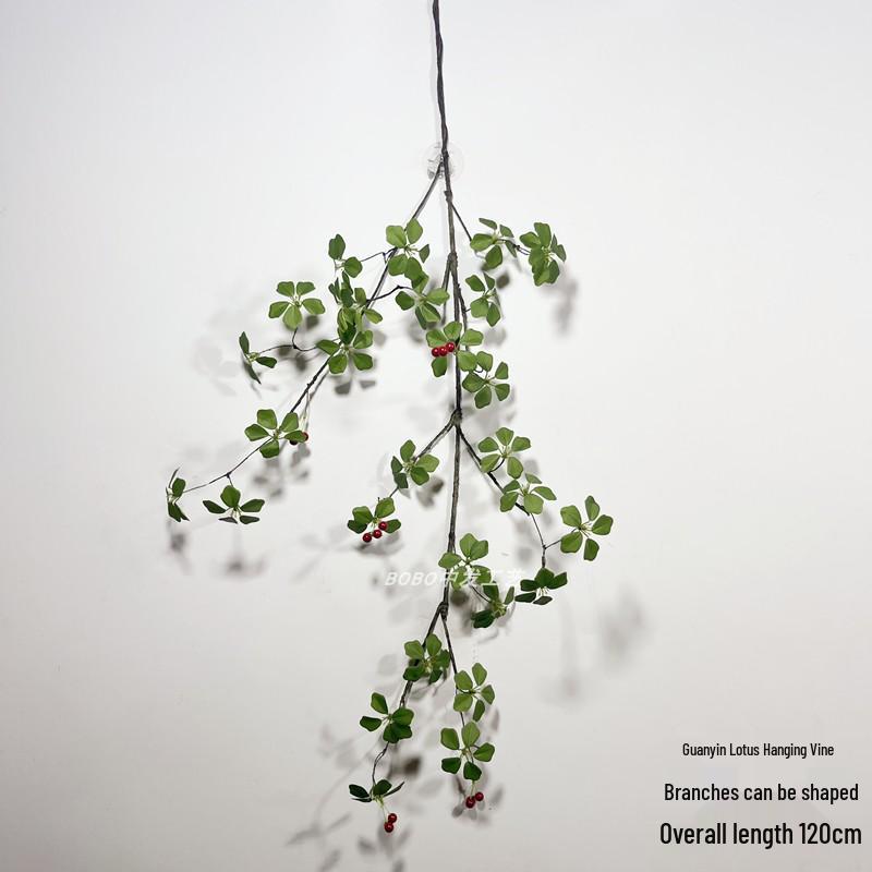Artificial Spider Plant & Fern Hanging Decor - Trailing Green Vines for Wall & Ceiling